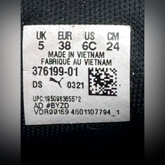 Boys puma shoes Sz 6C - Picture 5 of 8